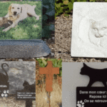 Plaques funéraires pour animaux - croix - cadre photo étanche
